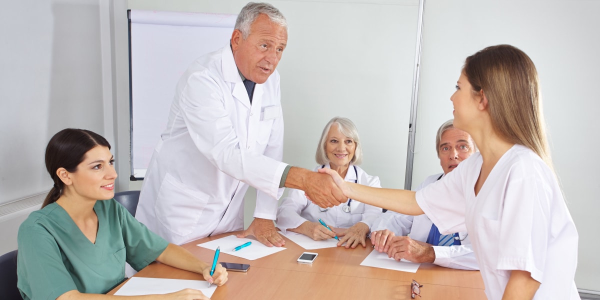 This image demonstrates the Sociological Perspective.  In this image we see two people shaking hands as a form of greeting.   
